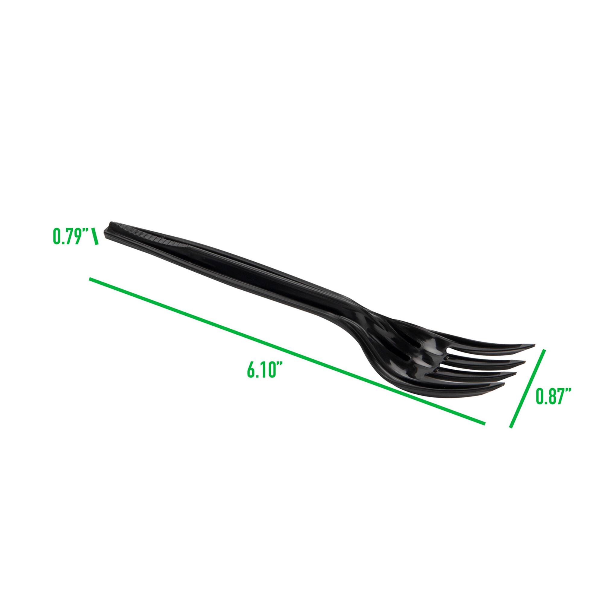 Mind Reader Black Plastic Fork Dispenser Refills, 100ct.